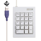 DX-18A 18-keys USB Wired Mechanical Black Shaft Mini Numeric Keyboard, DX-18A