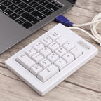 DX-18B 18-keys USB Wired Mechanical Black Shaft Mini Numeric Keyboard, DX-18B