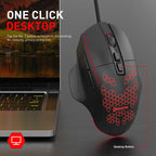 MKESPN X11 7-buttons 7200DPI RGB Wired Macro-definition Gaming Mouse, x11