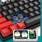FOREV FV-301 87-keys Blue Axis Mechanical Gaming Keyboard, Cable Length: 1.6m, Black + Grey, Black + Red, White + Pink, White + Green, White + Blue, White + Yellow