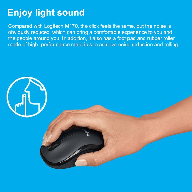 Logitech M220 1200DPI 2.4GHz Ergonomic Wireless Mouse