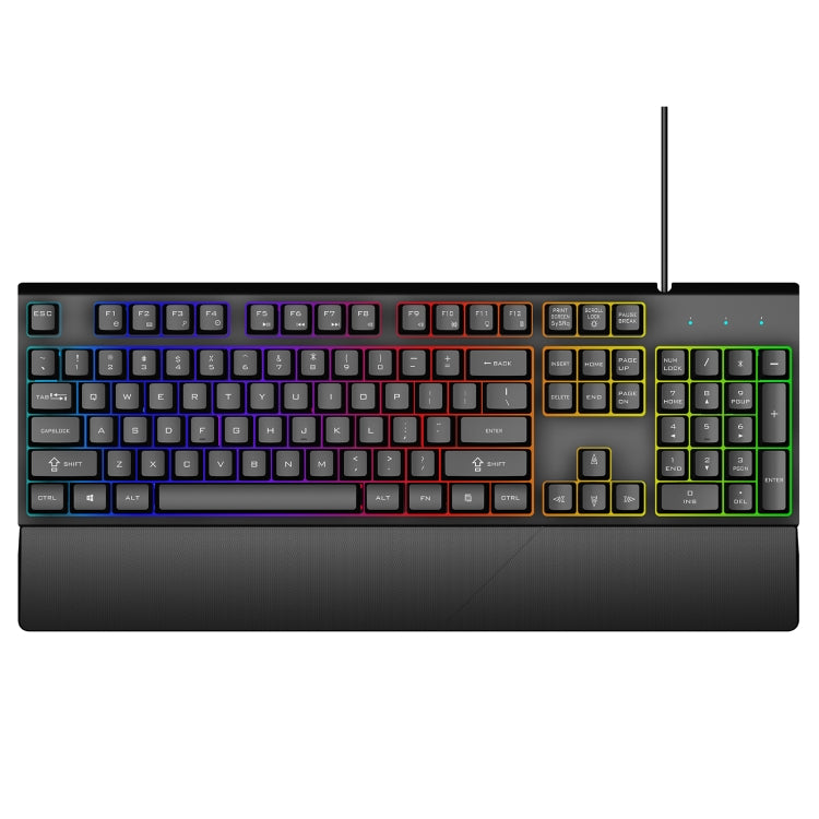 GK60 Metal Panel Dazzling Competitive Keyboard with Hand Holder