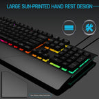 GK60 Metal Panel Dazzling Competitive Keyboard with Hand Holder