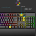 GK60 Metal Panel Dazzling Competitive Keyboard with Hand Holder