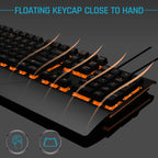 GK60 Metal Panel Dazzling Competitive Keyboard with Hand Holder