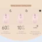 HXSJ M107 4-buttons 1600 DPI 2.4GHz Wireless Mouse, Battery Version, Dual Mode Rechargeable