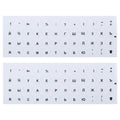 2pcs Round Transparent Keyboard Stickers Russian Key Protector