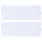 2pcs Round Transparent Keyboard Stickers Russian Key Protector