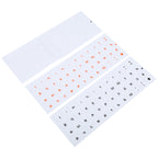 2pcs Round Transparent Keyboard Stickers Russian Key Protector