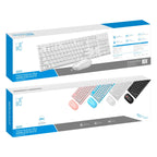 ZGB 8820 Candy Color Wireless Keyboard + Mouse Set, 8820 (White), 8820 (Black), 8820 (Pink), 8820 (Blue)