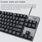 Logitech K835 Mini Mechanical Wired Keyboard, Green Shaft, Green Shaft