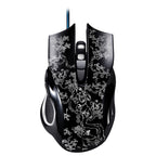 ZGB 169 USB 2400DPI Four-speed Adjustable LED Backlight Wired Optical E-sport Gaming Mouse with Counter Weight, Length: 1.45m, 169 Black, 169 White