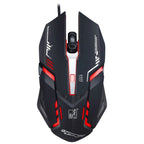 Chasing Leopard V17 USB 2400DPI Four-speed Adjustable Line Pattern Wired Optical Gaming Mouse with LED Breathing Light, Length: 1.45m, V17, V17 Jet Black, V17 White