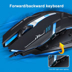 Chasing Leopard V17 USB 2400DPI Four-speed Adjustable Line Pattern Wired Optical Gaming Mouse with LED Breathing Light, Length: 1.45m, V17, V17 Jet Black, V17 White