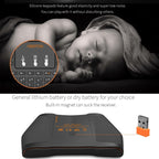 VIBOTON i8 Plus Updated 2.4GHz QWERT Mini Wireless Keyboard with Touchpad for TV Box, Mi Box, Computer, Tablet, Laptop and Projector(Black), Wireless Keyboard