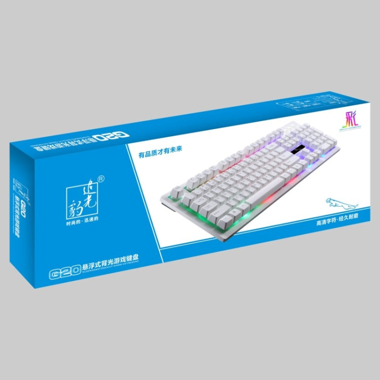ZGB G20 104 Keys USB Wired Mechanical Feel Glowing Computer Keyboard Gaming Keyboard