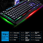 ZGB G700 104 Keys USB Wired Mechanical Feel Glowing Metal Panel Suspension Gaming Keyboard with Phone Holder
