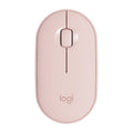 Logitech Pebble Cobblestone Shape Thin 3-keys 1000DPI Mute Wireless Bluetooth Optical Mouse, Wireless Range: 10m