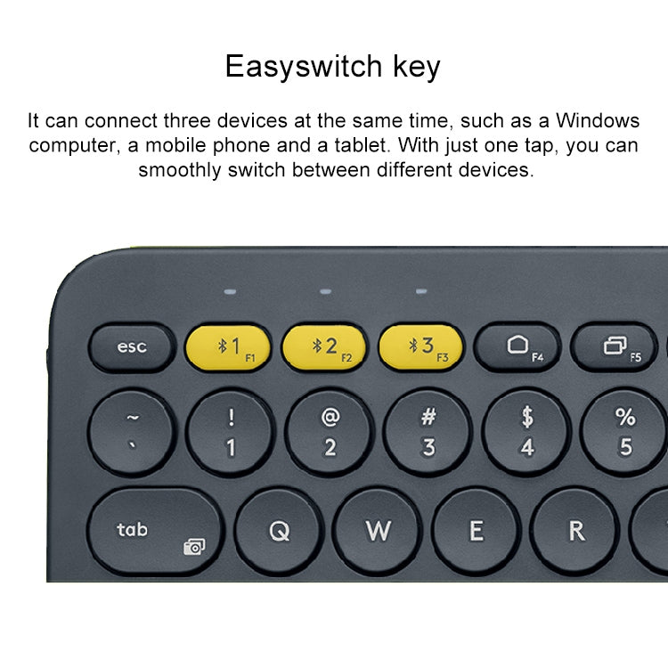 Logitech K380 Portable Multi-Device Wireless Bluetooth Keyboard, K380
