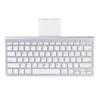 MC Saite 460BT 78 Keys Ultra-thin Mini Wireless Bluetooth Keyboard, Built-in Holder, Support Android / iOS / Windows System(Silver)