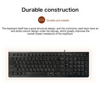 Lenovo K5819 Office Simple Ultra-thin Wired Keyboard, K5819 (Black), K5819 (White)