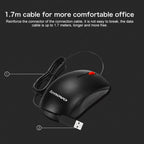 Lenovo M120 Pro Fashion Office Red Dot Wired Mouse, M120 Pro Wired Mouse