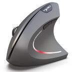HXSJ T29 Bluetooth 3.0 Wireless Bluetooth 6-Keys 2400 DPI Adjustable Ergonomics Optical Vertical Mouse, 6 Buttons T29 Black, 6 Buttons T29 Grey