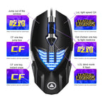 YINDIAO G4 3200DPI 4-modes Adjustable 7-keys RGB Light Programmable Wired Gaming Mouse