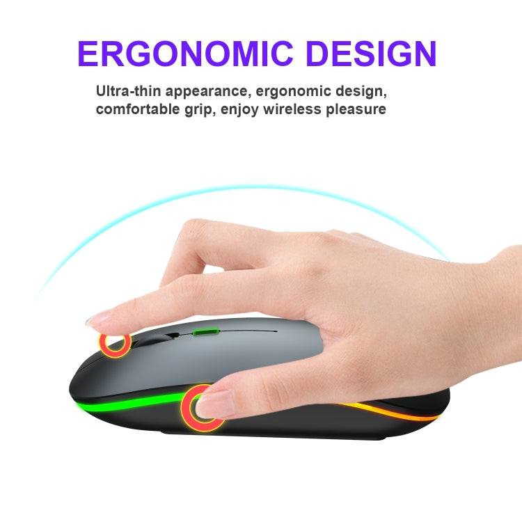 HXSJ M40 4 Key 2.4G Colorful Wireless Silent Mouse