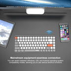 Ajazz 308I 84 Keys Tablet Mobile Phone Computer Household Office Bluetooth Keyboard, Grey, Yellow