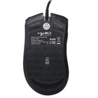 HXSJ A869 Colorful Glowing Wired Game 7-Keys 3200 DPI Adjustable Ergonomics Optical Mouse, A869