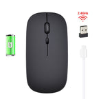 HXSJ M80 2.4GHz Wireless 1600DPI Three-speed Adjustable Optical Mute Mouse, Black, Grey, Gold, Rose Gold, Silver, White