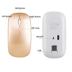 HXSJ M80 2.4GHz Wireless 1600DPI Three-speed Adjustable Optical Mute Mouse, Black, Grey, Gold, Rose Gold, Silver, White