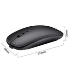 HXSJ M80 2.4GHz Wireless 1600DPI Three-speed Adjustable Optical Mute Mouse, Silver, White, Black, Grey, Gold, Rose Gold