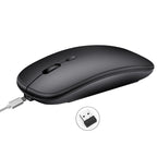 HXSJ M80 2.4GHz Wireless 1600DPI Three-speed Adjustable Optical Mute Mouse, Silver, White, Black, Grey, Gold, Rose Gold