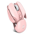 HXSJ T37 2.4GHz 1600dpi 3-modes Adjustable Wireless Mute Mouse, T37 Black, T37 Pink