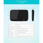 H18+ 2.4GHz Mini Wireless Keyboard Full Touchpad with 3-Level Adjustable Backlight(Black), H18+ Backlight Keyboard