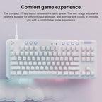 Logitech Aurora G713 RGB Wired Game E-sports 87-key Mechanical Keyboard with Palm Support, Red Shaft, Red Shaft