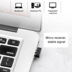 ET X-08 7-keys 2400DPI 2.4G Wireless Mute Gaming Mouse with USB Receiver & Colorful Backlight