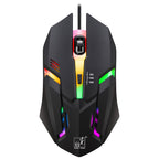 Chasing Leopard K2 USB LED Backlight 1600DPI Three-speed Adjustable Wired Optical Gaming Mouse, Length: 1.3m, K2