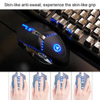 YINDIAO V2 Mechanical Feel Gaming Keyboard Mouse Set (Black Orange Yellow Light), KB5790A, KB5790B, KB5790C, KB5790D
