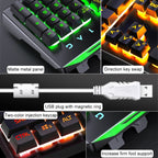 YINDIAO V2 Mechanical Feel Gaming Keyboard Mouse Set (Black Orange Yellow Light), KB5790A, KB5790B, KB5790C, KB5790D