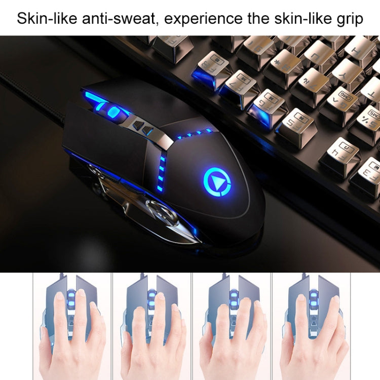 YINDIAO V2 Silent Mechanical Feel Gaming Keyboard Mouse Set