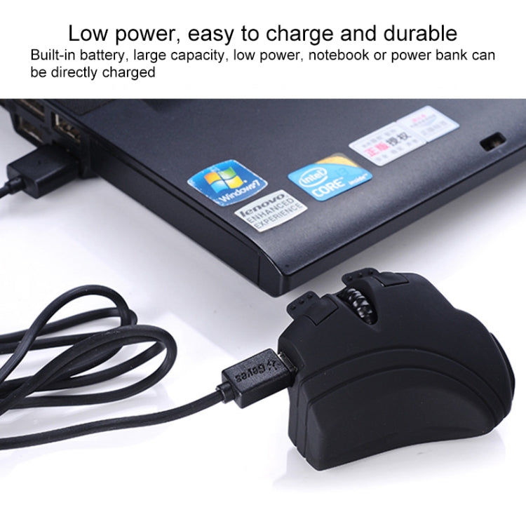 GM306DM Bluetooth + 2.4GHz Dual-mode Lazy Finger Ring Mouse Rechargeable Wireless Mouse