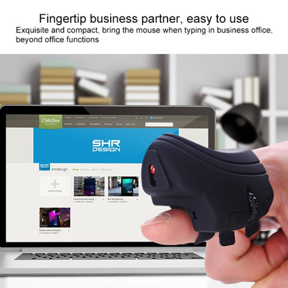 GM306DM Bluetooth + 2.4GHz Dual-mode Lazy Finger Ring Mouse Rechargeable Wireless Mouse