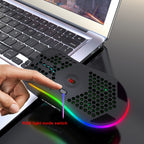HXSJ J900 6 Keys RGB Lighting Programmable Gaming Wired Mouse (White), J900(Black), J900(White)