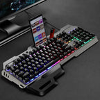 SHIPADOO GK70 Wired RGB Floating Detachable Hand Rest Gap Rainbow Translucent Gaming Keyboard, Gap Rainbow Translucent (Black), Gap Rainbow Translucent  (White)