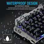 SHIPADOO GK70 Wired RGB Floating Detachable Hand Rest Gap Rainbow Translucent Gaming Keyboard, Gap Rainbow Translucent (Black), Gap Rainbow Translucent  (White)
