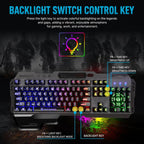 SHIPADOO GK70 Chicken Version Wired RGB Floating Detachable Hand Rest Character Rainbow Translucent Gaming Keyboard, Rainbow Translucent (Chicken Version)