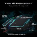 SHIPADOO GM3 3600 DPI Four-speed Adjustable Four-button Cool Colorful Respiration Light Gaming Wired Mouse
